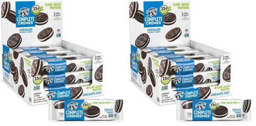 Miniatura 6 de Lenny & Larry's The Complete Cremes®, galletas sándwich, chocolate, veganas, 0.18 onzas de proteína vegetal, 6 galletas por paquete (caja de 12)