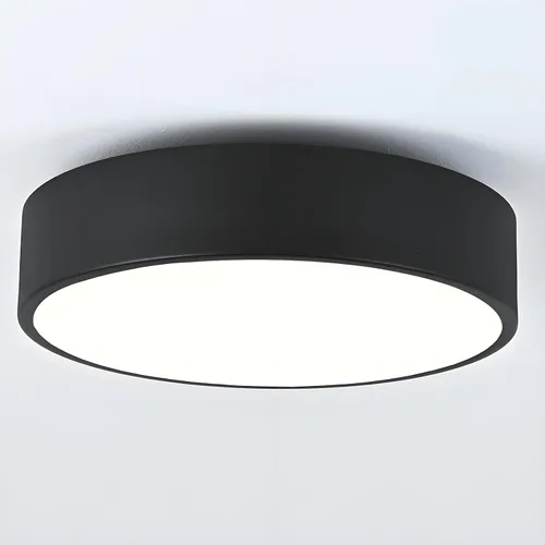 Miniatura 10 de Lámpara de Techo Moderna Negra de Montaje Empotrado, Luz de Techo Redonda de 3 Luces, Lámpara de Techo Minimalista, Accesorio de Iluminación