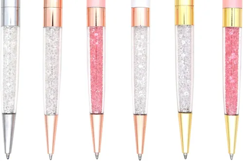 Miniatura 3 de Gullor 6 bolígrafos de tinta de gel, bolígrafo de punta redonda y cristal, multicolor A