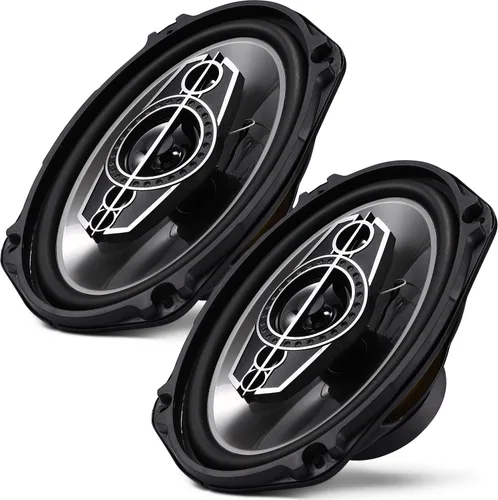 Miniatura 9 de Altavoces coaxiales de coche de 4 vías de 5 pulgadas, 300 W máx. Altavoz de audio para automóvil de 4 ohmios con tweeters de cúpula PEI, tweeters