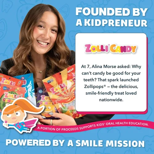 Miniatura 6 de Zollipops Clean Teeth Pops - Caramelos sin azúcar con xilitol, paletas sin colorantes, aptos para dieta keto y diabéticos, golosinas aprobadas por