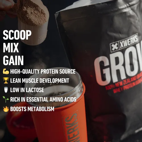 Miniatura 8 de Xwerks Grow Whey Protein en polvo, 0.88 oz de proteína aislada pura de vacas alimentadas con pasto de Nueva Zelanda, construye fuerza y acelera