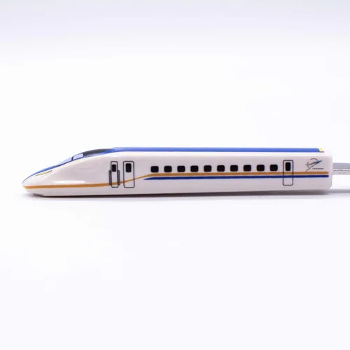 Miniatura 6 de Daiwa Toy NF-03 Horquilla de tren bala, aprox. 6,1 pulgadas (6.1 in), serie E7, fabricada en Japón, tren de vajilla