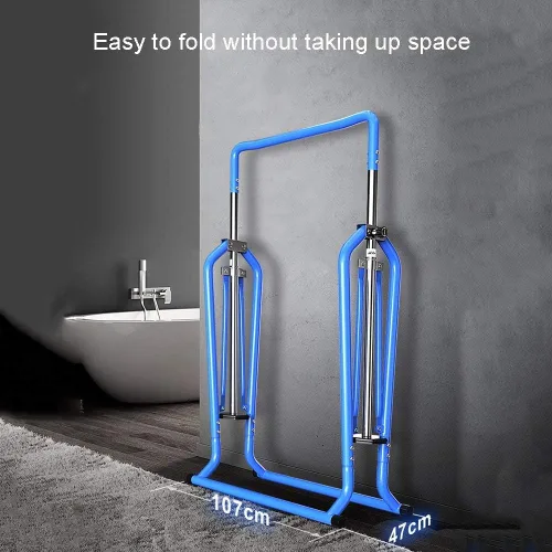 Miniatura 3 de Barra de gimnasia para niños, barra horizontal plegable ajustable para dominadas, barra de entrenamiento junior, equipo deportivo para niños