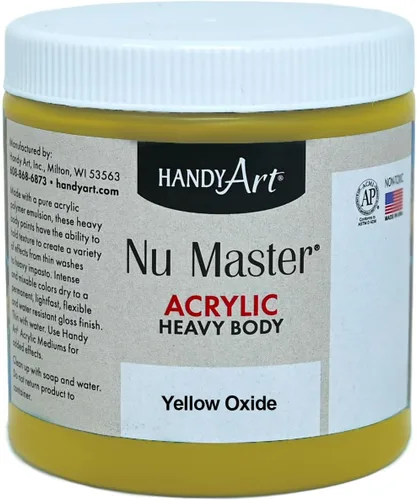 Miniatura 16 de Handy Art Nu Master - Pintura acrílica de cuerpo pesado, 16 onzas, color blanco titanio Titanio Blanco