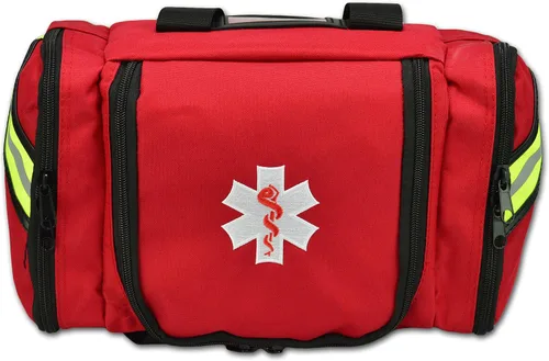 Miniatura 7 de Lightning X Value Compact Medic First Responder EMS/EMT - Bolsa de trauma con kit de llenado básico A, color rojo
