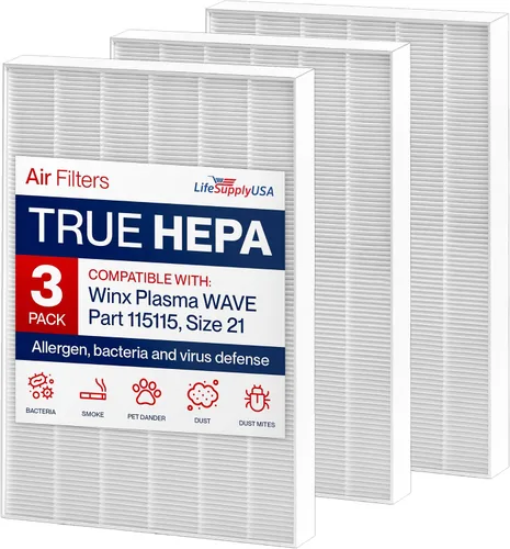 115115 3 filtros HEPA A de repuesto para C535, 5300, 5300-2, 5500, 5500-2, 6300, 6300-2, P300, AM90, C909, 9800 Compatible con filtro de repuesto de