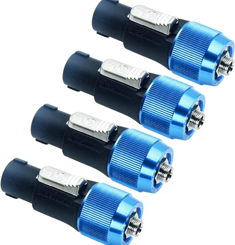 Miniatura 8 de Adaptador Speakon a 1/4 na4ljx conector actualizado de 1/4 pulgadas ts Jack hembra a NL4FC macho convertidor son para convertir cable a NL4FC