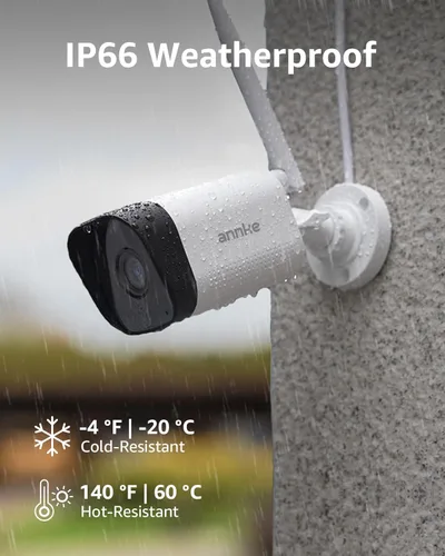 Miniatura 4 de ANNKE Paquete de 2 cámaras de seguridad para exteriores Wi-Fi complementarias 2K, cámaras IP de vigilancia inalámbricas de 3MP con detección humana