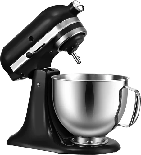 Tazón de mezclador de acero inoxidable de 5 cuartos para mezcladores KitchenAid Artisan y Classic Series de 4,5 y 5 QT con cabeza inclinada, tazón