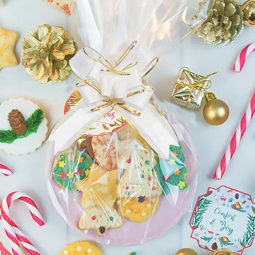 Miniatura 7 de Lazos para envolver regalos, 15 lazos de regalo grandes a granel para paquetes de regalos, cestas de regalo, Navidad, boda y decoración de fiestas