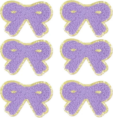 Miniatura 186 de 6 piezas de parches de letras de chenilla autoadhesivas, parches de letras preppy de 2 pulgadas para bolsos, ropa y sombreros, grandes pegatinas