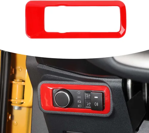 Miniatura 9 de RAZPOY Cubierta de botón del interruptor de faros para accesorios Ford Bronco 2021-2025 Azul