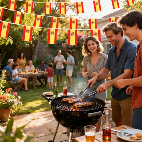 Miniatura 4 de Bandera de España Pequeña Mini Bandera Española Bandera de Decoración para Desfiles, Fiestas, Salones de Clase, Jardines y Festivales (España)
