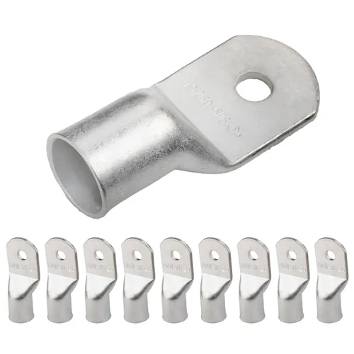 Miniatura 133 de SELTERM 5 piezas terminales de cable de cobre estañado 1/0 AWG perno de 1/2", extremos de cable de batería, terminales de anillo, conectores