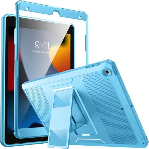 Miniatura 12 de MoKo Funda para iPad de 10.2 Pulgadas iPad 9ª Generación 2021/ iPad 8ª Generación 2020/ iPad 7ª Generación 2019, [Servicio Pesado] A Prueba