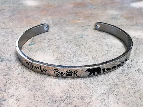Miniatura 33 de Pulseras inspiradoras para abuela, mamá, hija, sobrina, tía, grabado, mensaje oculto, pulsera de acero inoxidable, corona de cumpleaños, joyería