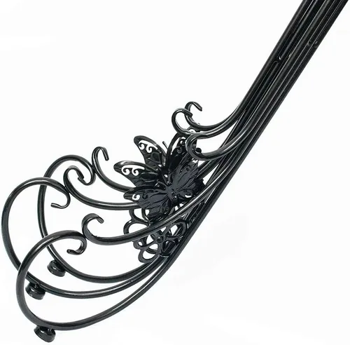 Miniatura 9 de Paquete de 2 soportes de metal para plantas en maceta, soportes altos para macetas para interiores y exteriores, estante decorativo para plantas