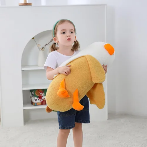 Miniatura 4 de OurHonor Peluche de pato de plátano de 19.6 pulgadas, bonito peluche de plátano, regalo para niñas, niños, novias, adultos, decoración de habitación