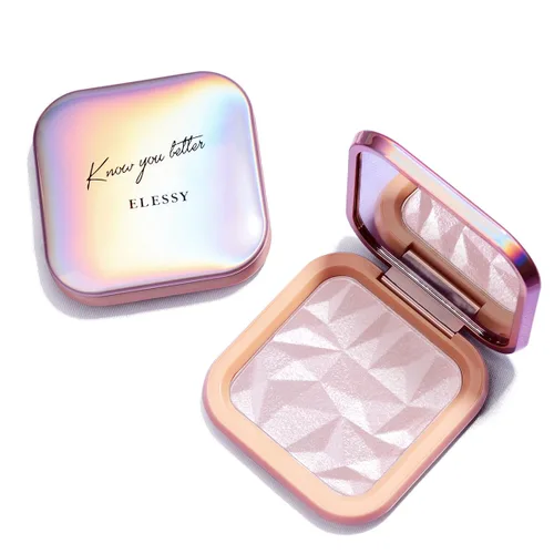 Miniatura 9 de ELESSY Paleta Iluminadora de Maquillaje de Larga Duración Polvo Iluminador Facial con Brillo Paleta Iluminadora Se Adapta a Todos los Tonos de #04