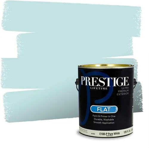 Miniatura 1447 de Pintura Exterior + imprimación PRESTIGE, todo-en-uno, 1 galón, acabado mate, color comparable al Valspar* Royal Gray* VS151-Gris real