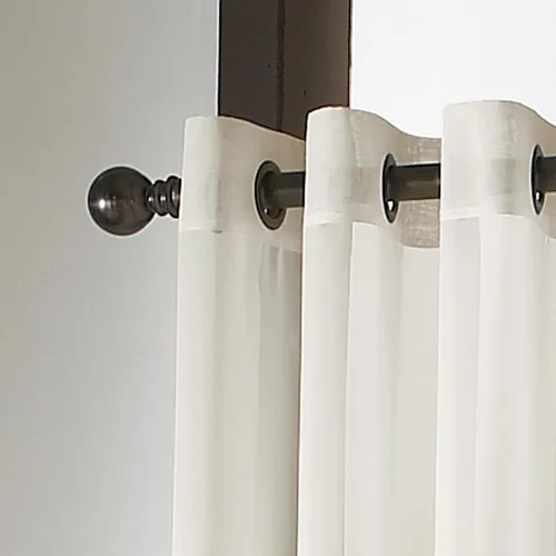 Miniatura 6 de Curtainworks Soho - Cortina de gasa transparente con ojales, 59 x 63 pulgadas, ostra