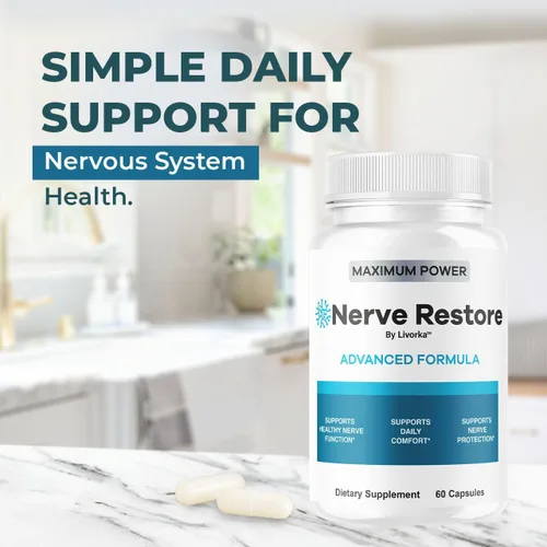 Miniatura 5 de (3 unidades) Nerve Restore - Cápsulas de fórmula avanzada para restaurar los nervios, fórmula natural premium, píldoras diarias NerveRestore que