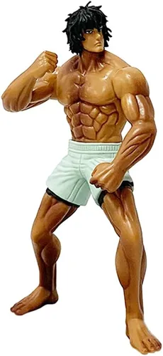 Miniatura 8 de QAHEART Figura de anime Hanma Yujiro modelo de estatua, 8.7 in, postura de lucha, figura de acción de Jack Hanma, decoración de escritorio, regalos