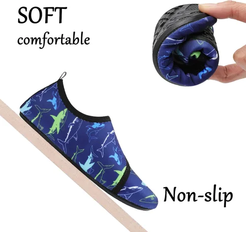 Miniatura 5 de JOINFREE - Zapatos acuáticos de natación para niños y niñas, calcetines acuáticos de secado rápido, zapatos con sensación de pies descalzos