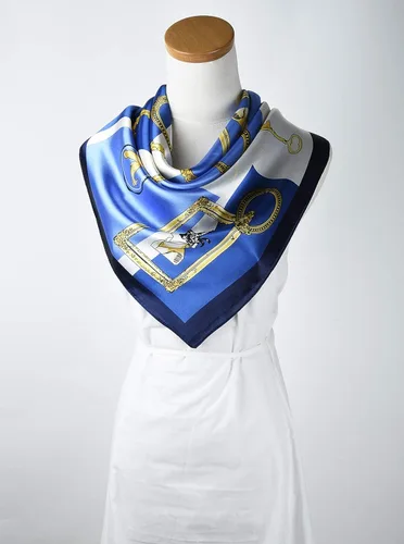 Miniatura 3 de corciova Pañuelo cuadrado de seda para mujer, 35 x 35, pañuelo de satén para la cabeza