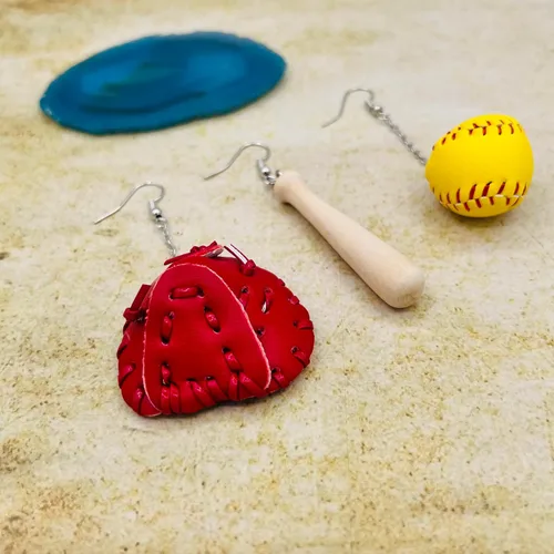 Miniatura 4 de Pendientes de sóftbol para mujer, joyería de sóftbol para mamás, regalos de sóftbol para niñas, regalos de equipo de sóftbol, joyería de softbol