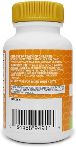 Miniatura 7 de Basic Brands Zinc Orange Defend - Pastillas de zinc para adultos, apoyo inmunológico y apoyo de bienestar estacional - Sabor naranja, 100