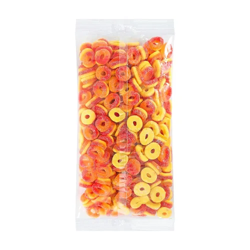 Miniatura 8 de Kervan Candy Bebeto - Anillos de durazno – Caramelos de goma afrutados, suaves, agridulces a granel para niños, aperitivos de regalo y fiestas