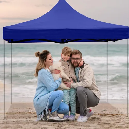 Miniatura 4 de Toldo de repuesto de 6 x 6 pies, tienda de campaña desplegable para uso comercial, instantáneo, al aire libre, portátil, patio, césped, cenador, Azul