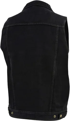 Miniatura 6 de Chaleco vaquero para hombre, estilo motorista, modelo Edge