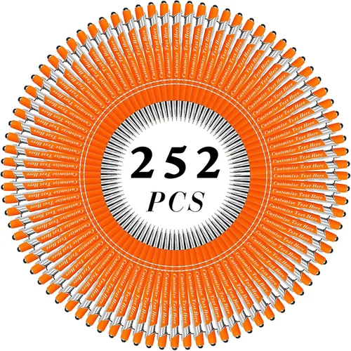 Miniatura 153 de Bolígrafos personalizados a granel con punta de lápiz capacitivo, 12 bolígrafos personalizados con logotipo de mensaje con nombre, bolígrafos
