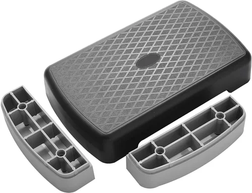 Miniatura 6 de Fitvids Aerobic Step Platform Trainer with Adjustable 2-Level Risers, 400 Pound Weight Capacity – Non-Slip Exercise Stepper for Cardio, Strength
