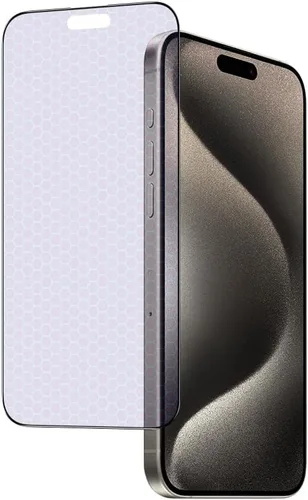Miniatura 11 de PERFECTSIGHT - Protector de pantalla de privacidad compatible con iPhone 15 Pro de 6.1 pulgadas, antiluz azul, antiespía, HD, transparente, sin