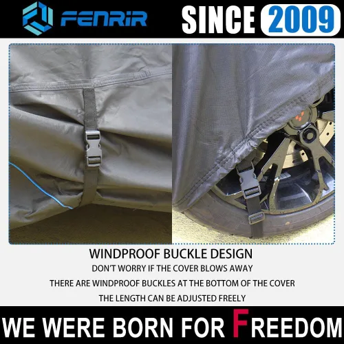 Miniatura 8 de Fenrir Funda para Motocicleta de Tres Ruedas Protección para Todas las Estaciones Impermeable Almacenamiento Exterior Orificio para Antena Diseño