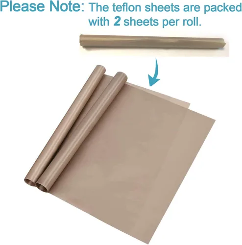 Miniatura 3 de Selizo Paquete de 10 hojas de teflón para transferencia de prensa de calor, antiadherentes, papel de transferencia de prensa de calor, 12 x 16
