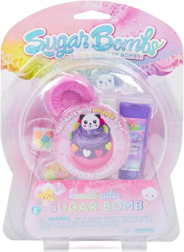 Sugar Bombs by Horizon Group USA, diseña y decora tu propia bomba efervescente temática Kawaii. Fizz en cuenco para revelar un regalo sorpresa