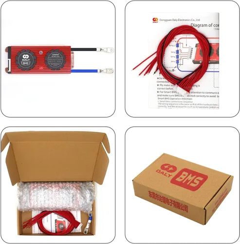 Miniatura 7 de DALY BMS Smart BMS 48V LiFePO4 30A 15S Batería de litio PCB placa de protección con cables de equilibrio para 18650 LiFePO4 3.2V batería de celdas