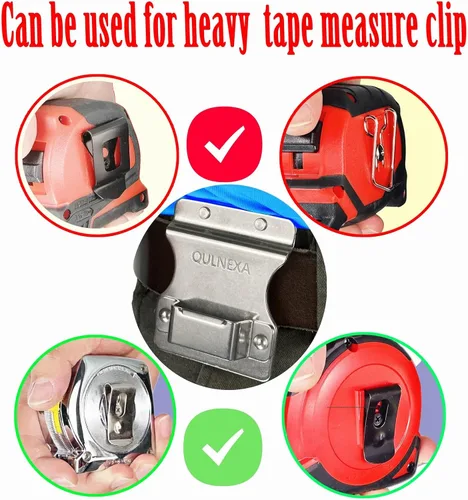 Miniatura 2 de Soporte de taladro con clip para cinturón de herramientas, funda con clip para cinturón de herramientas para soporte de cinta métrica, funda