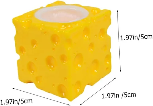 Miniatura 2 de FRCOLOR 2pcs queso ratón Squeeze Stress Relief broma para niños descompresión creativa Squishy ratones color aleatorio