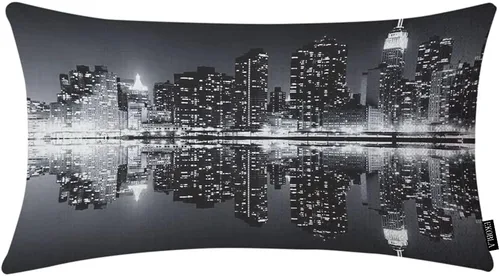 Miniatura 20 de EKOBLA Funda de almohada decorativa con pintura de acuarela, fundas de almohada de coníferas, bosque, invierno, nieve, paisaje, cintura verde
