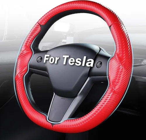 Miniatura 13 de Cubierta de volante para Tesla Model 3 Highland (2024-Presente) / Model Y Juniper (2025-Presente), antideslizante, agarre cómodo, transpirable