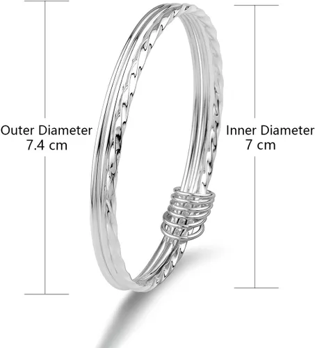 Miniatura 5 de Silver Bangle Bracelet