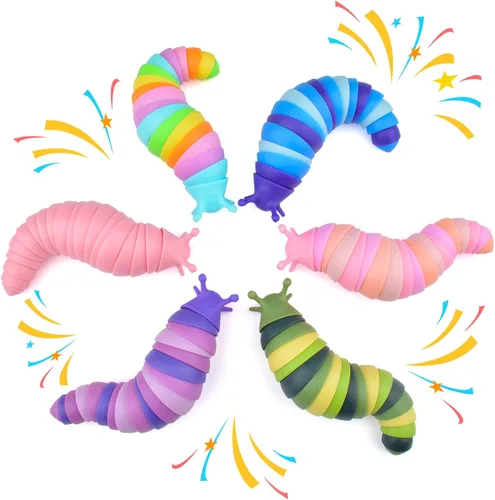 Miniatura 14 de Cevioce Babosa sensorial, mini babosa para adultos y niños, juguete sensorial para autismo, a partir de 3 años, relleno de Pascua (verde)