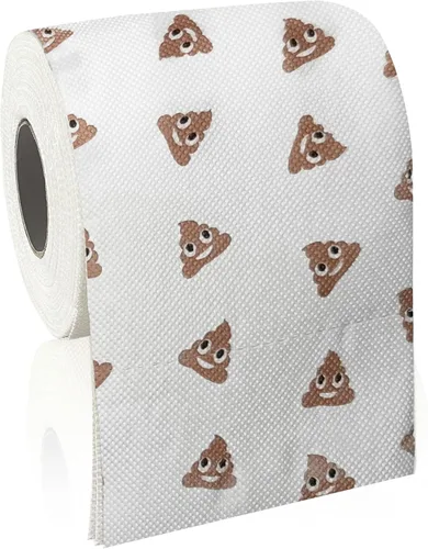 Poop - Decoraciones de feliz cumpleaños para mujeres, hombres, ella, él, 3 capas, 150 hojas, rollo de papel higiénico novedoso, papel higiénico de