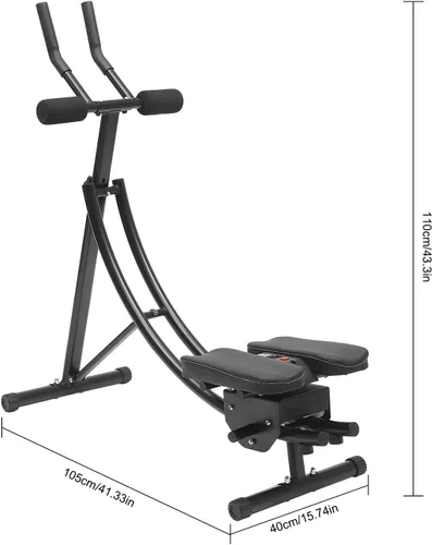 Miniatura 3 de Máquina de abdominales, equipo de entrenamiento abdominal para interiores o exteriores, máquina de ejercicio abdominal y núcleo plegable